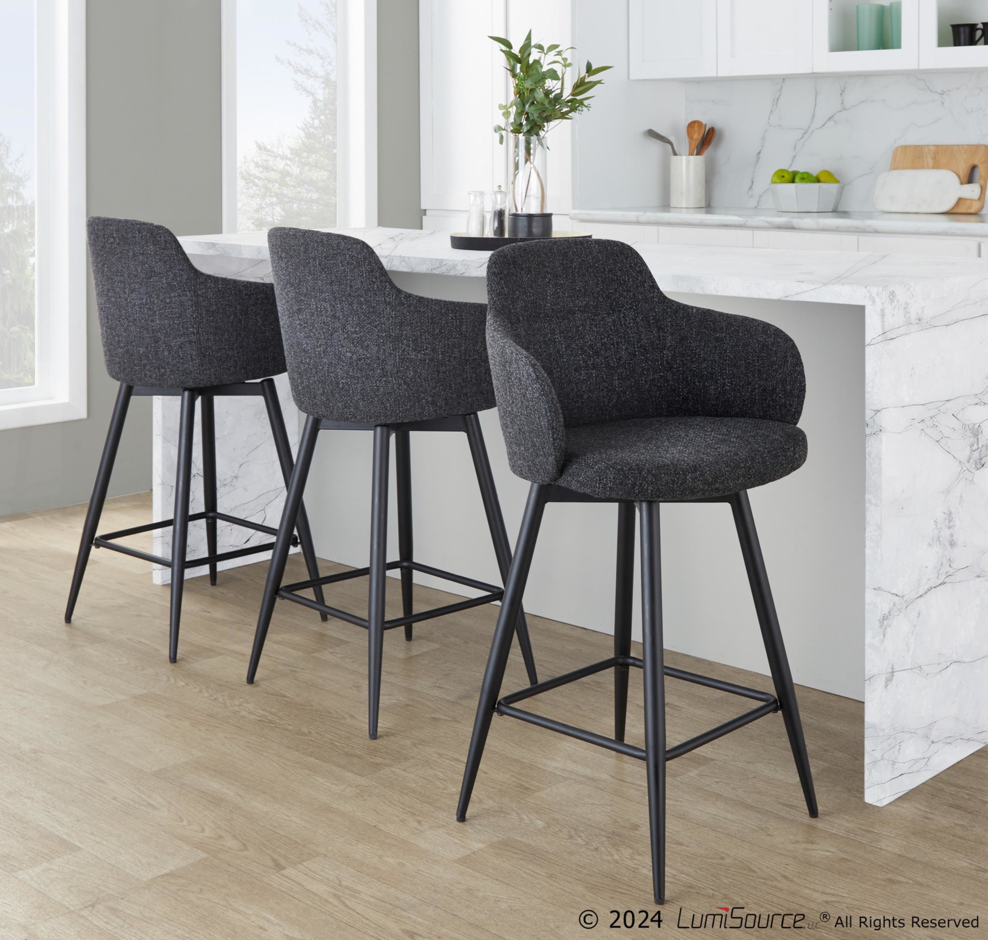 Boyne 26" Fixed-height Counter Stool - Set Of 2